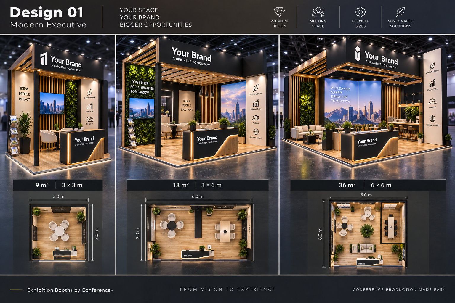 Modern Executive booth design concept